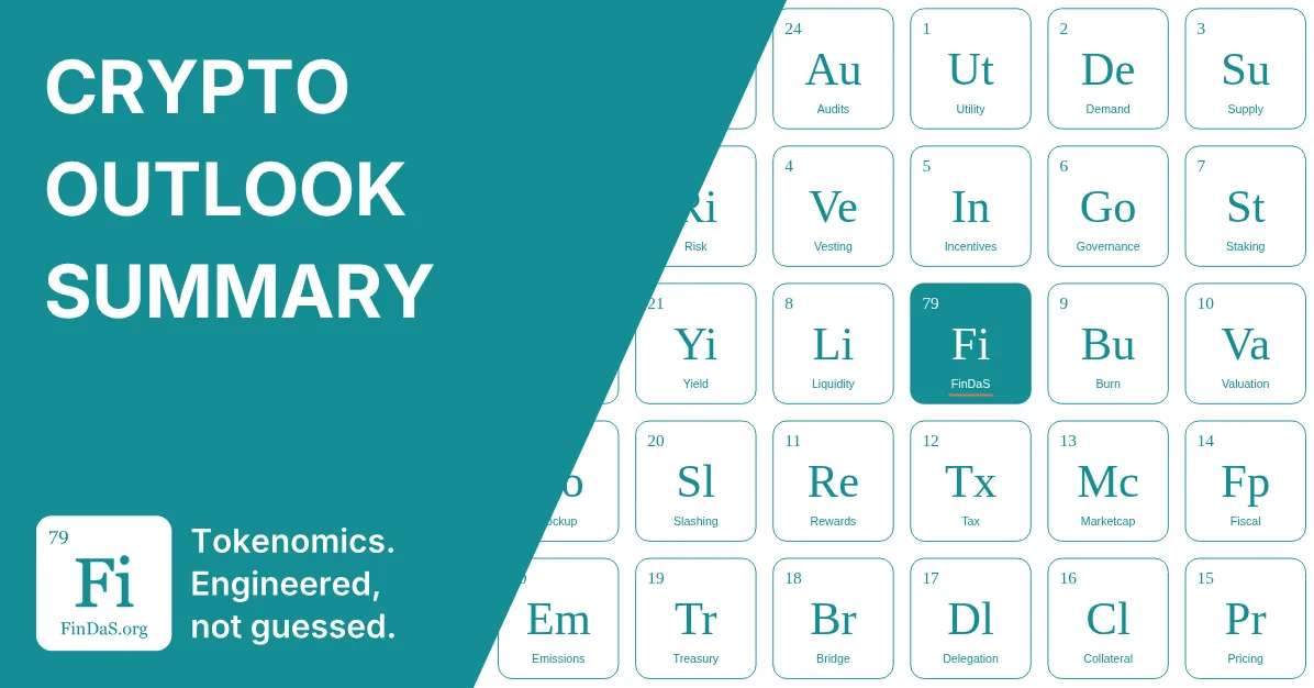 Crypto Outlook Summary: 2025 Jan-2025 by FinDaS Tokenomics
