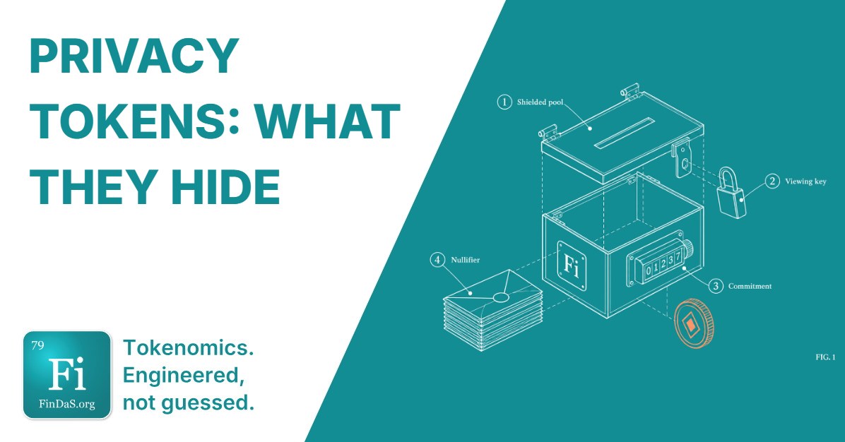 Privacy tokens: what they hide and what that breaks