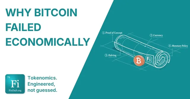 Why Bitcoin failed (economically)​